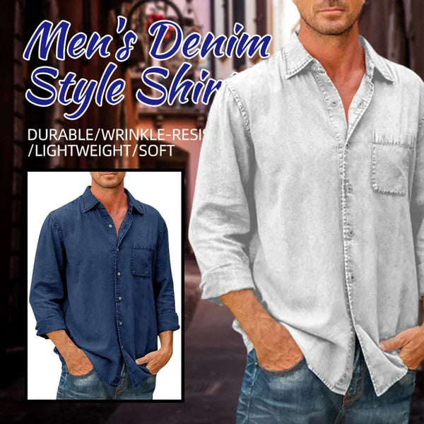 Mens Long Sleeve Button Down Shirt