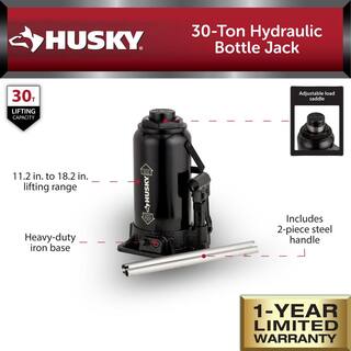 Husky 30-Ton Bottle Jack HPL30B-DIP