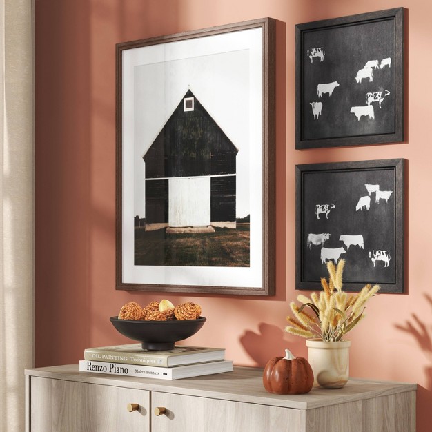 X Barn Framed Poster Black