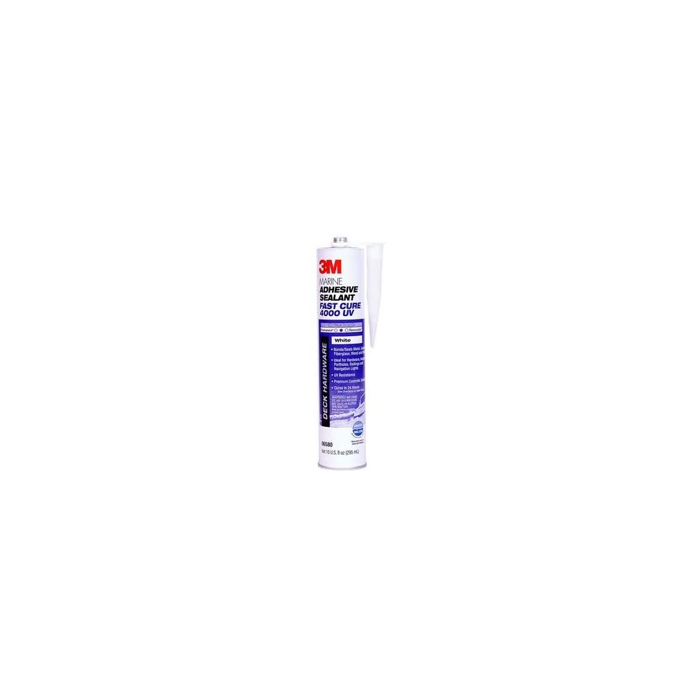 3M 3oz White 4000UV Series Marine Adhesive Sealant ;