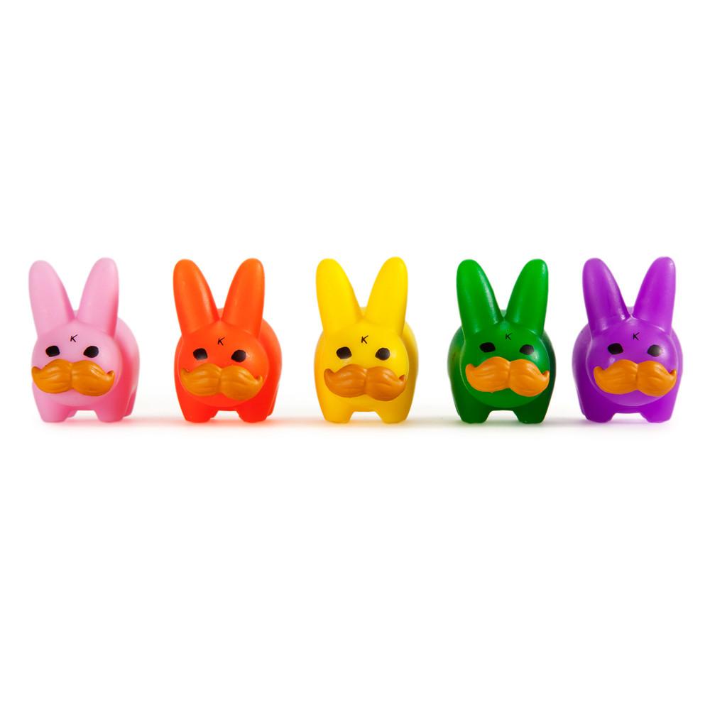 PRIDE 'Stache Labbit Art Toy 5-Pack by Frank Kozik