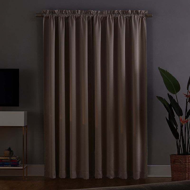 Sun Zero Oslo Theater Grade Extreme 100% Blackout Rod Pocket Curtain Panel