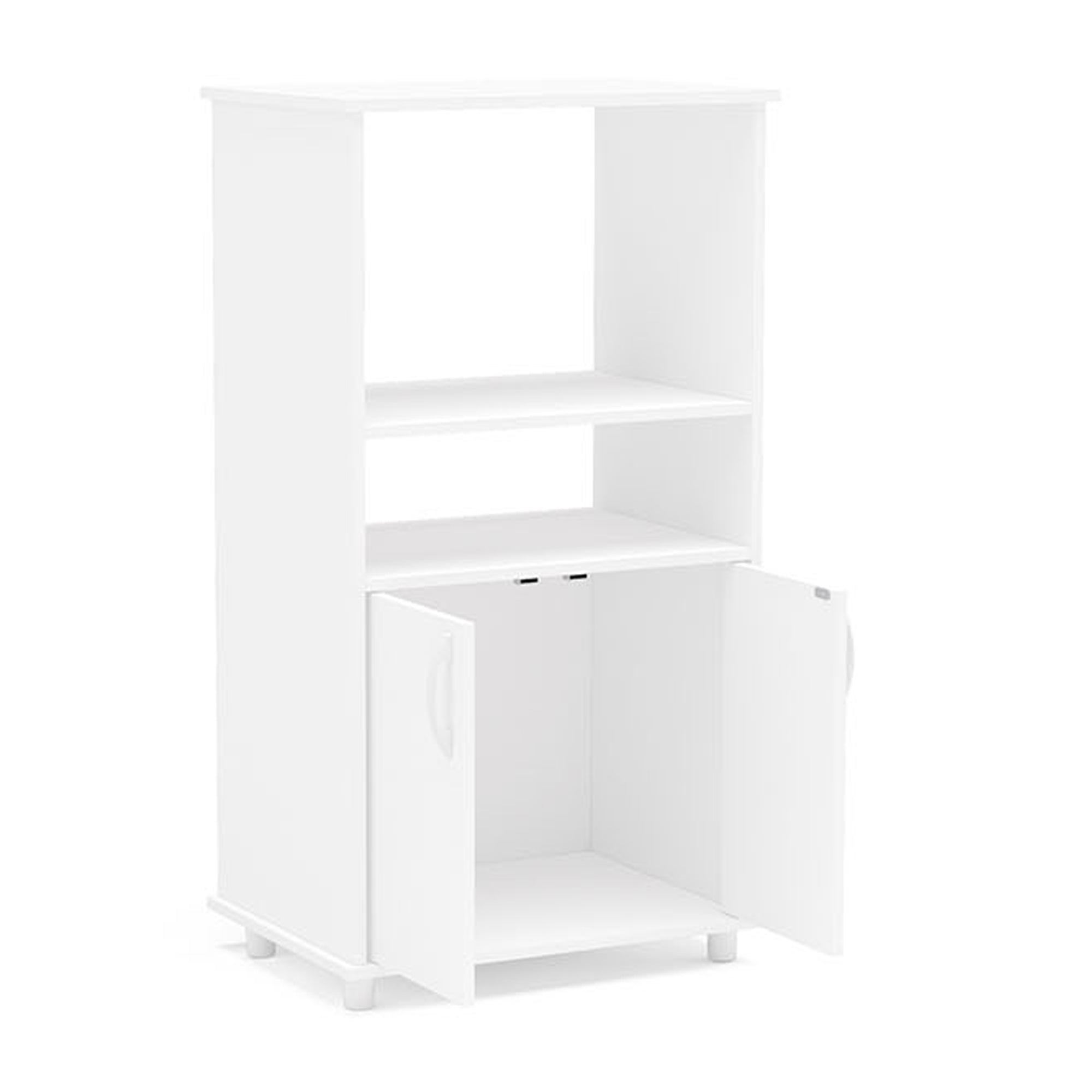 Boahaus Montpellier Kitchen Pantry， White Finish， 23.62'' W， 43.78'' H