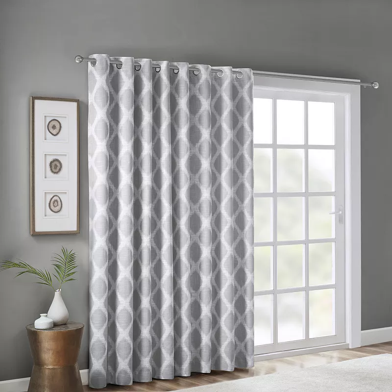 SunSmart Kagen Printed Ikat Blackout Patio Curtain