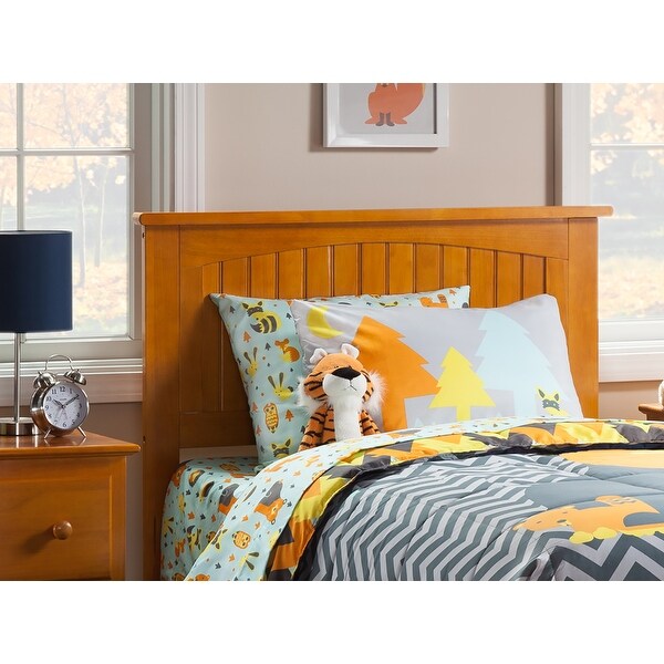 Nantucket Solid Hardwood Cottage Style Panel Headboard with Attachable USB Charger - - 12512762