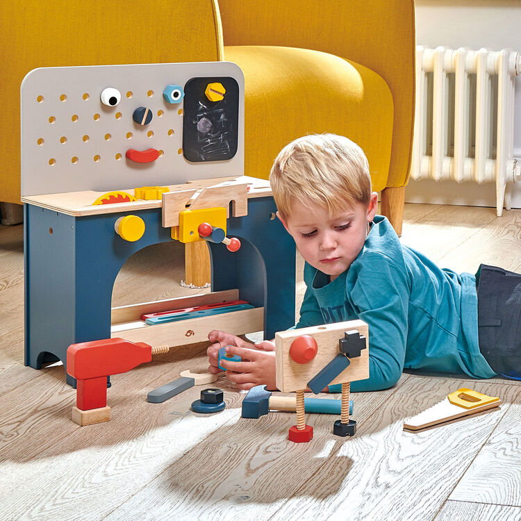 Wooden Table Top Tool Bench by Tender Leaf Toys