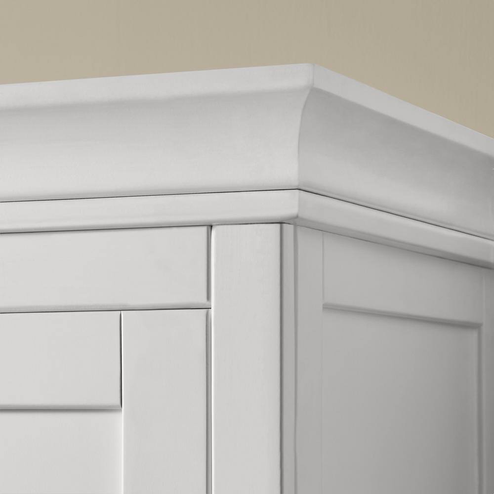 Home Decorators Collection Mansell White Wood Accent Storage Cabinet (78