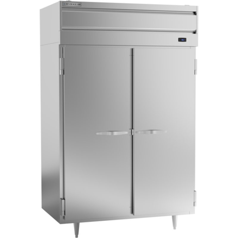 Beverage-Air PR2HC-1AS Reach-In Refrigerator， P-Series， 2-Section， 2 Solid Doors