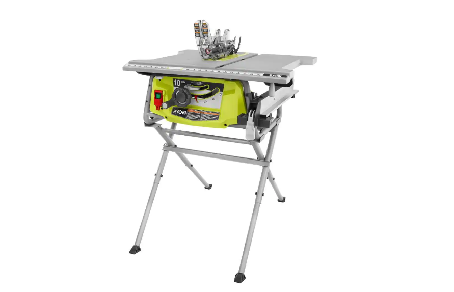 RYOBI RTS12T 15 Amp 10 in. Table Saw with Folding Stand