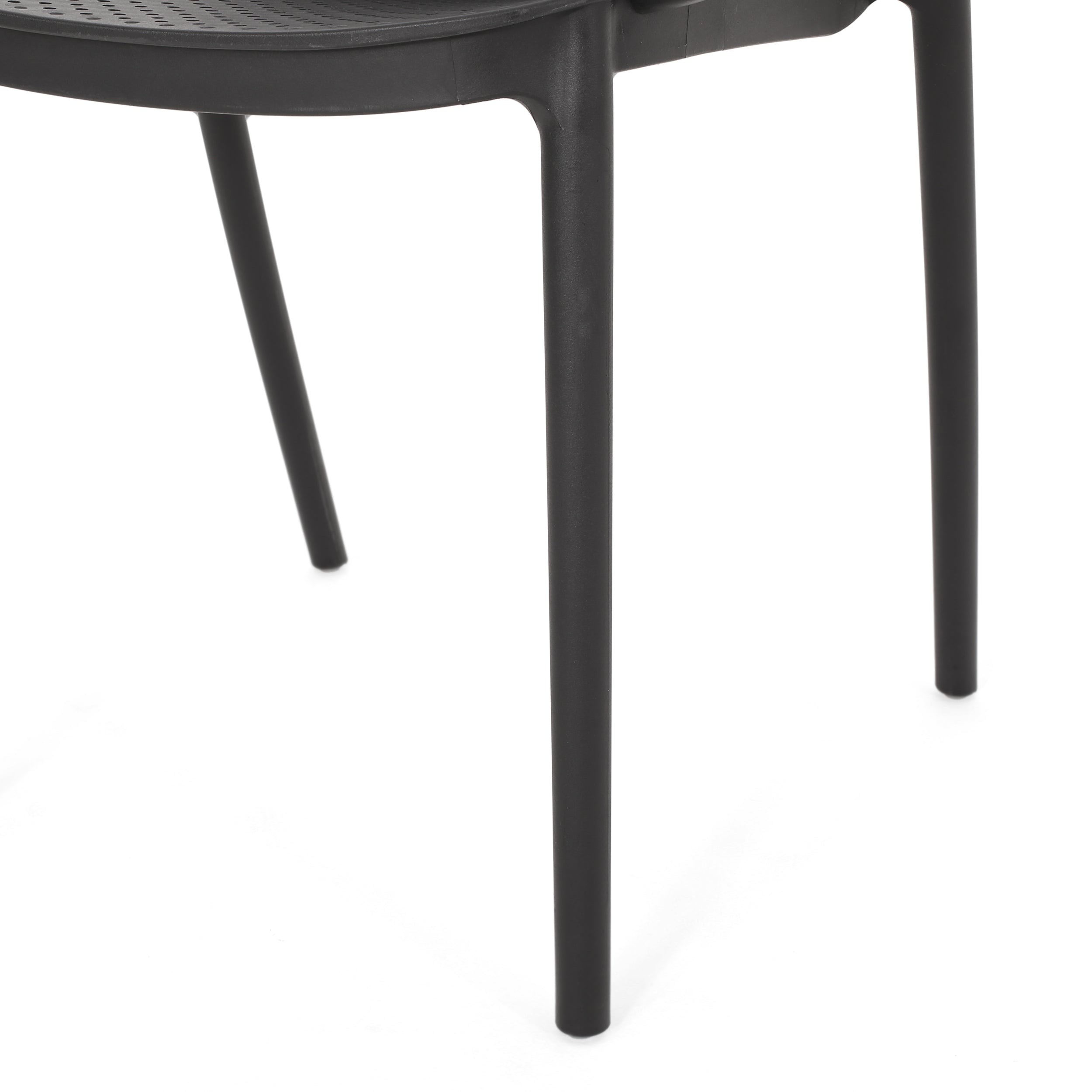 Cecelia Outdoor Modern Stacking Dining Chairs