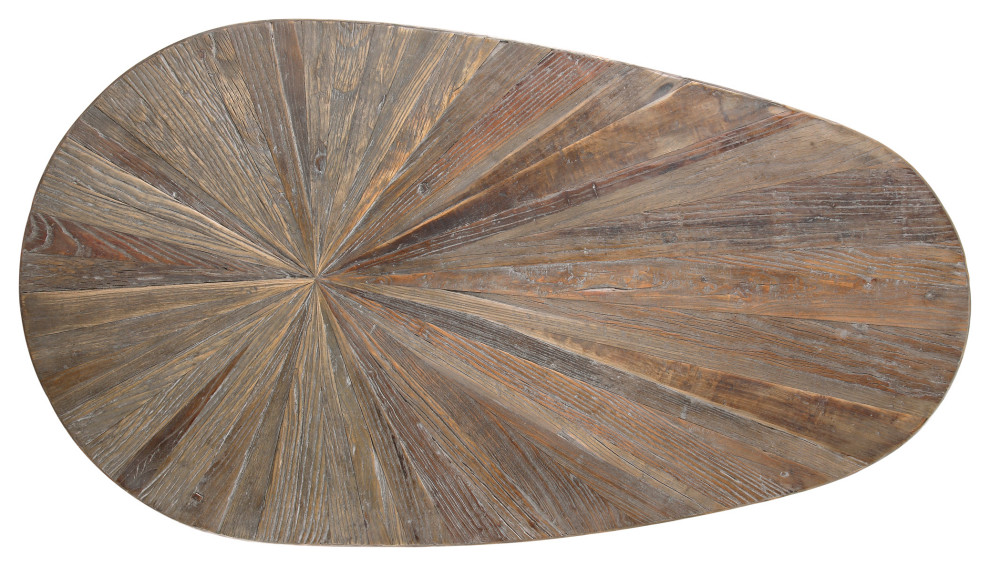 Uttermost Leveni Wooden Coffee Table   Midcentury   Coffee Tables   by Buildcom  Houzz