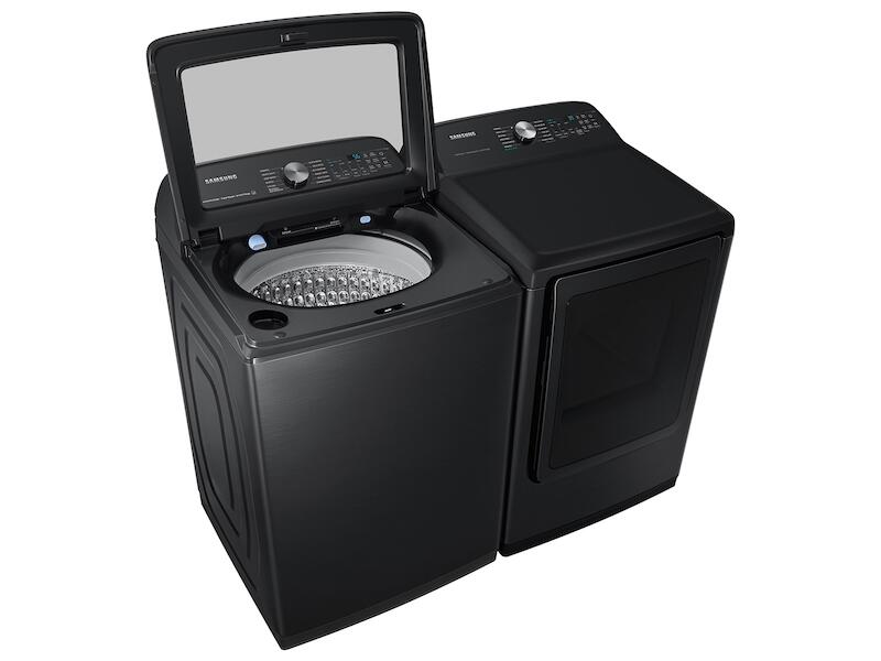 Samsung DVE52A5500V 7.4 Cu. Ft. Smart Electric Dryer With Steam Sanitize+ In Brushed Black