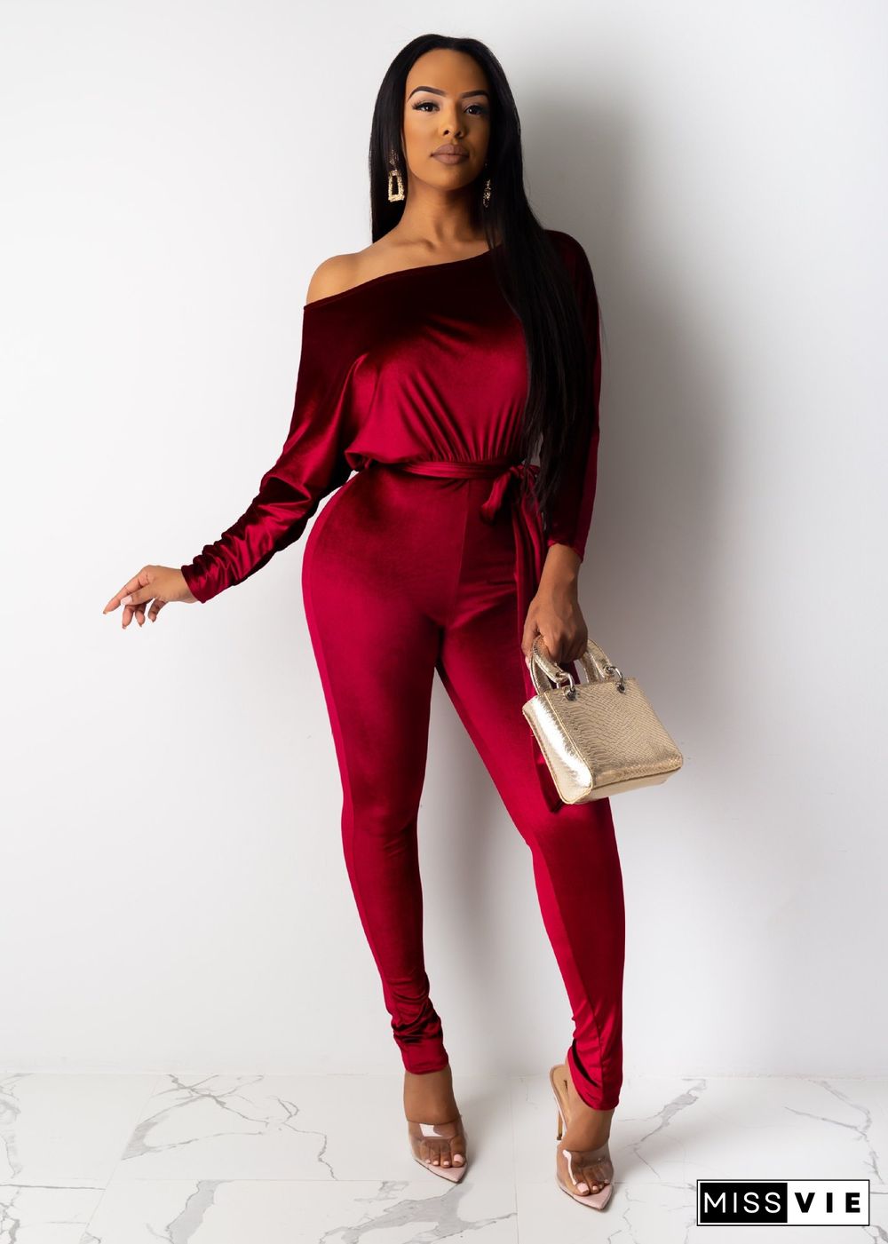 Lovers Touch Velvet Jumpsuit