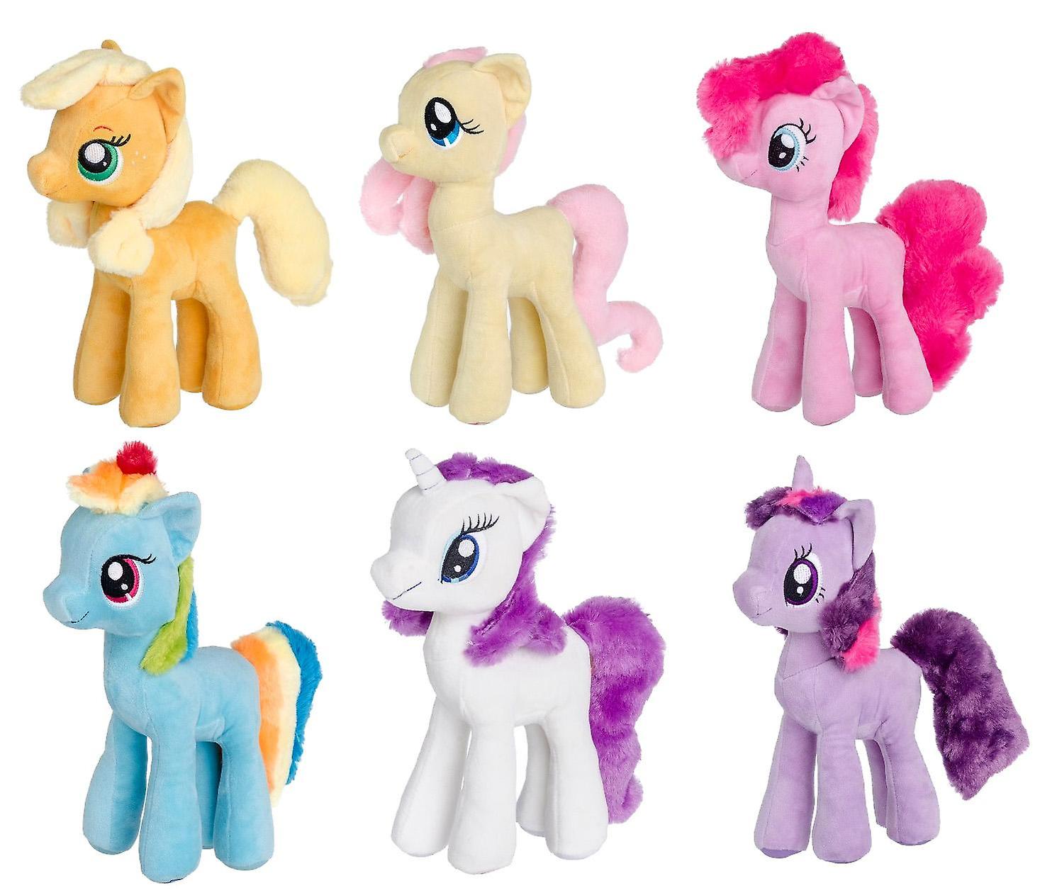 6-Pack My Little Pony 30cm Stuffed Toy Rainbow Dash Rarity Applejack etc.