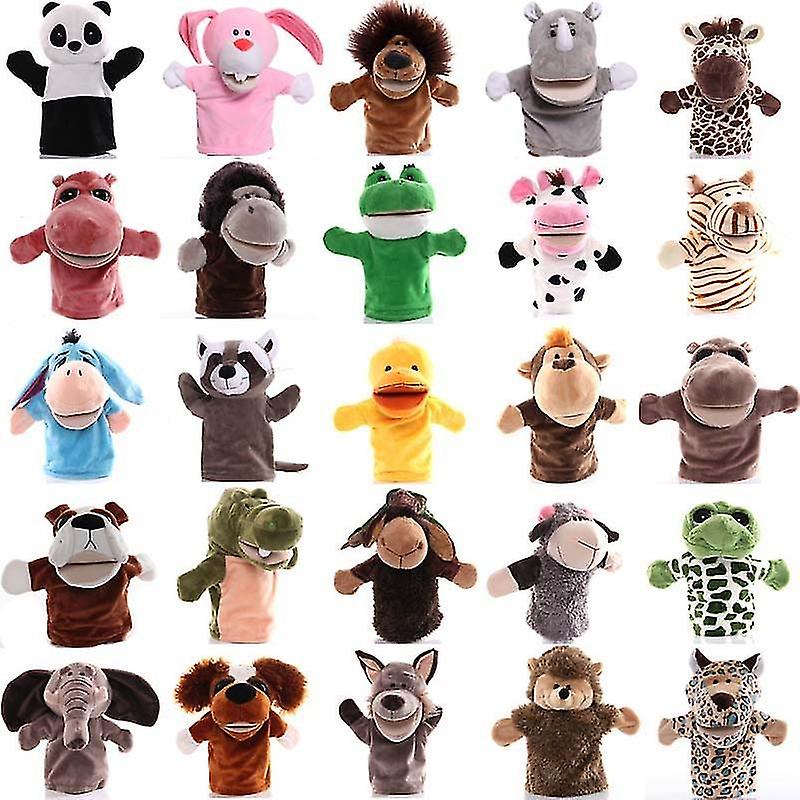 25cm Animal Hand Puppets， Educational Toys For Children， Pretend Storytelling Toys