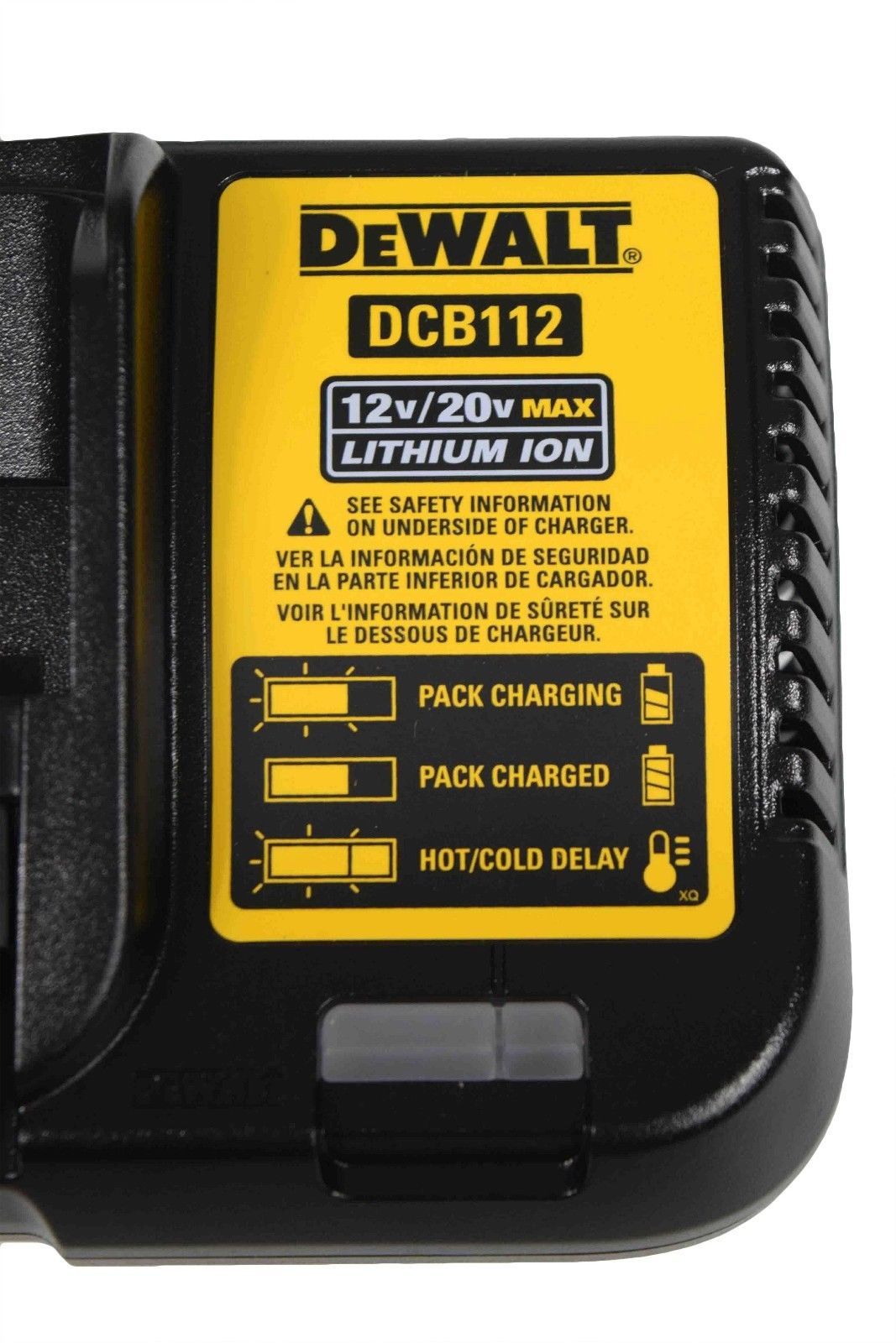 DeWALT Max 12V / 20V Lithium-Ion Battery Charger DCB112