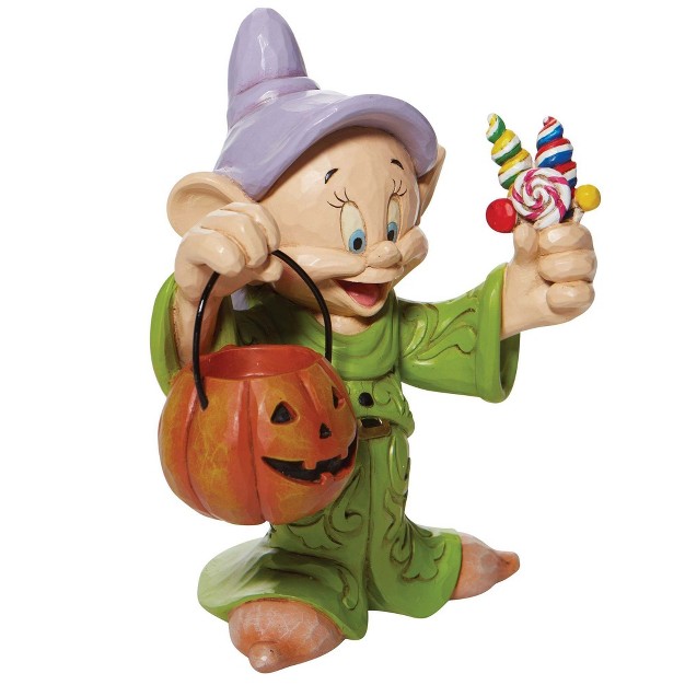 Jim Shore Cheerful Candy Collector One Figurine 6 Inches Dopey Disney 6008988 Polyresin Green