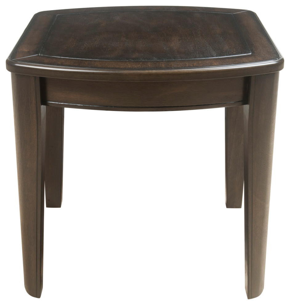 Diletta Dark Walnut Wood Game End Table with Chessboard   Transitional   Side Tables And End Tables   by Steve Silver  Houzz