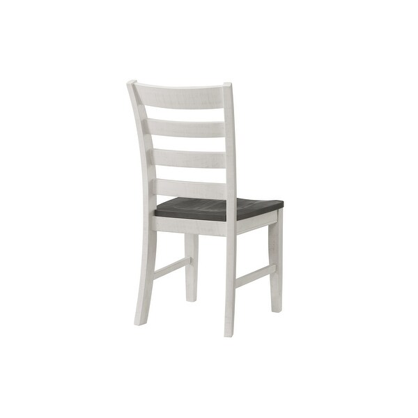 Monterey Solid Wood Dining Chair (Set of 2)， White Stain and Grey by Martin Svensson Home