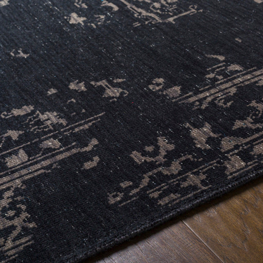 Festival NZ Modern Wool Black Rug