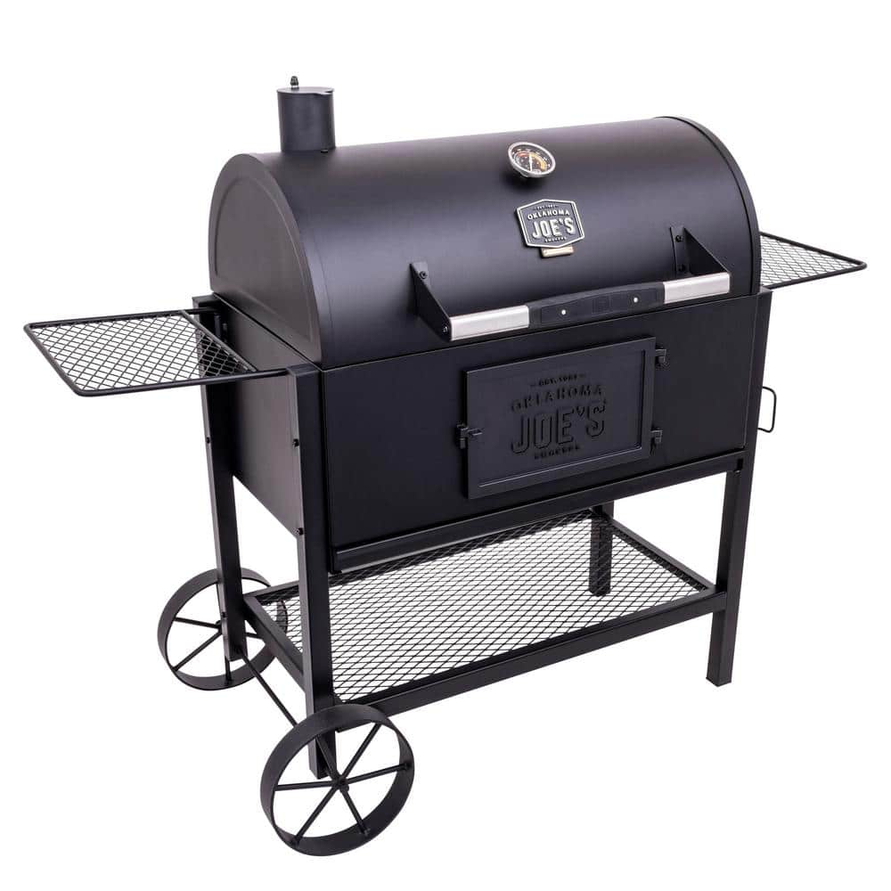 OKLAHOMA JOE'S Judge Charcoal Smoker Grill in Black with 540 sq. in. Cooking Space 19302087