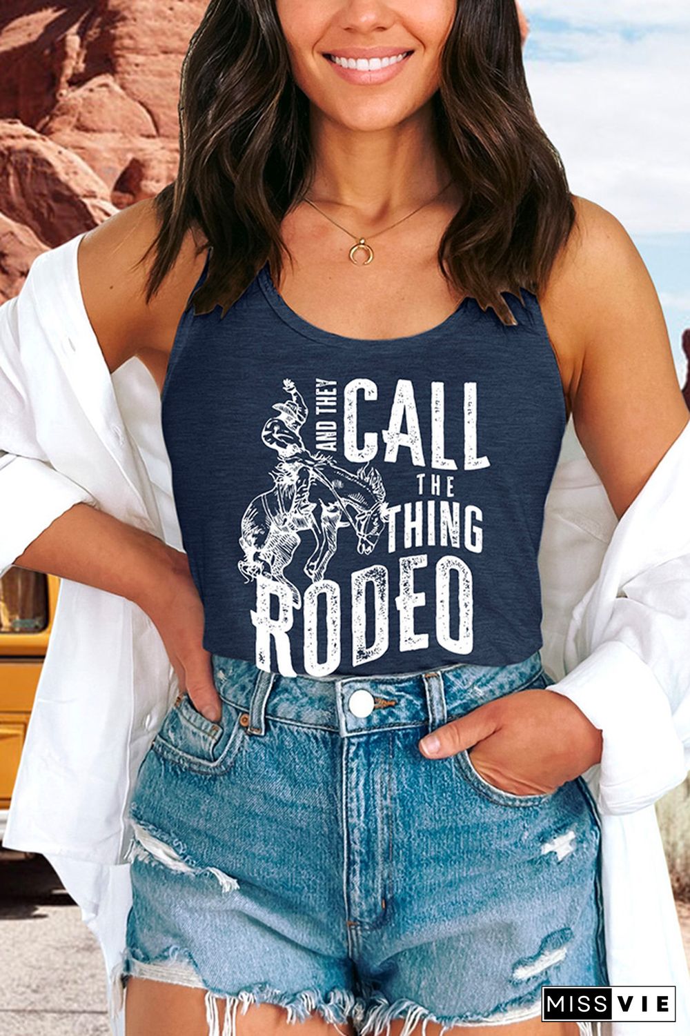 And they Call The Thing Rodeo Tank Top