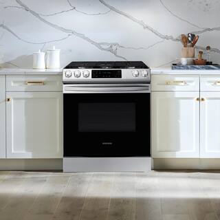  30 in. 6 cu. ft. Slide-In Gas Convection Range Oven in Fingerprint Resistant Stainless Steel NX60T8311SS