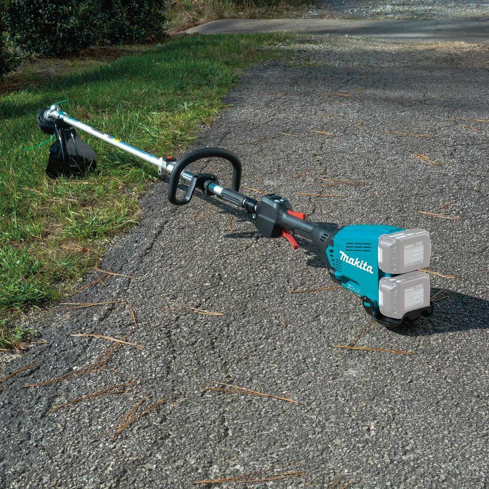 Makita 18V X2 (36V) LXT Couple Shaft Power Head (Tool Only) with String Trimmer and Articulating Hedge Trimmer Attachment XUX01ZM5EN401MP