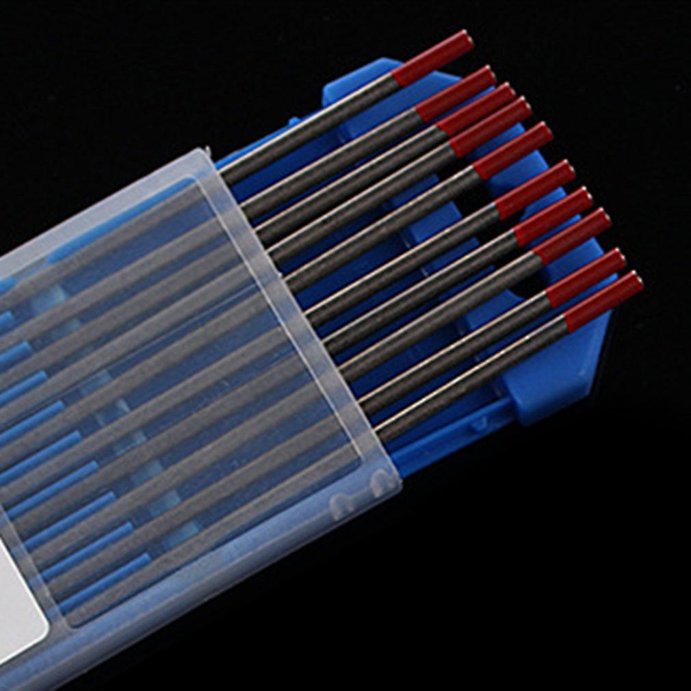 10pcs/box Wt20 Red Color 1.0*150 Thorium Tungsten Electrode Head Tungsten Needle/rod For Welding Machine