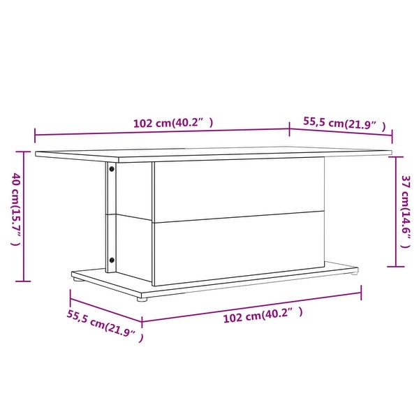 vidaXL Coffee Table 40.2