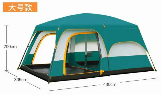 Outdoor Waterproof 8 12 Person Hiking Beach Folding Automatic Pop up Instant Camping Tent