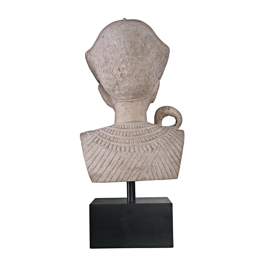 Design Toscano Egyptian Pharaoh Ramses Statue on Museum Mount