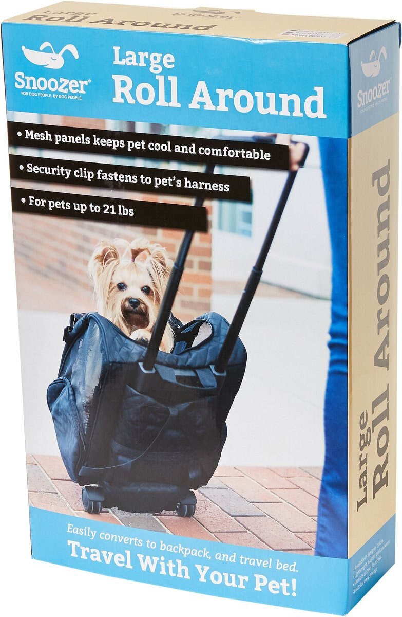 Snoozer Pet Products Roll Around 4-in-1 Travel Dog and Cat Carrier Backpack