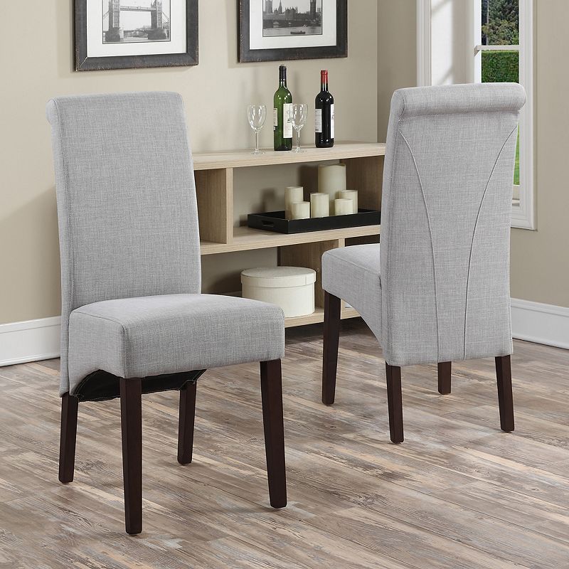 Simpli Home Avalon Deluxe Dining Chair 2-piece Set