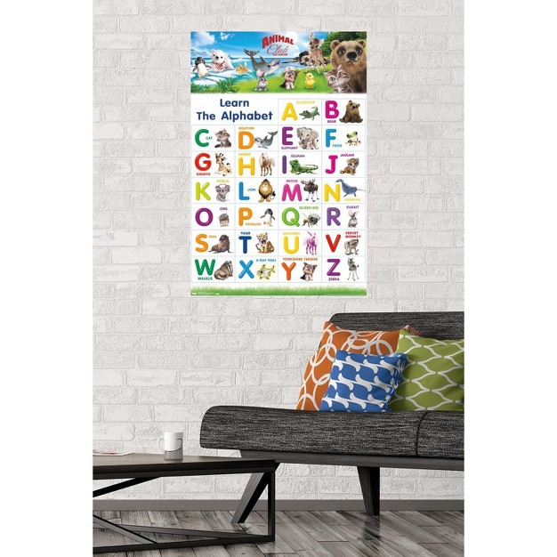 Trends International Animal Club Letters Abc Unframed Wall Poster Prints