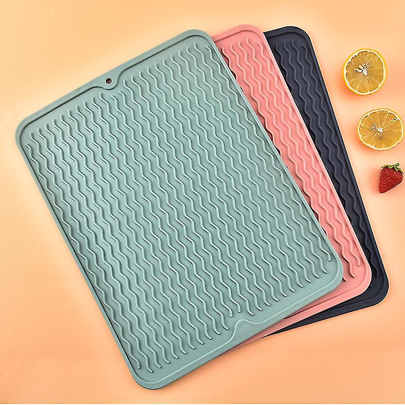 Silicone Pet Feeding Mat， Dog And Cat Waterproof Anti-slip Placemat， Pet Food And Water Feeding Mats Raised Edges To Prevent Spills， Pet Food Tray To