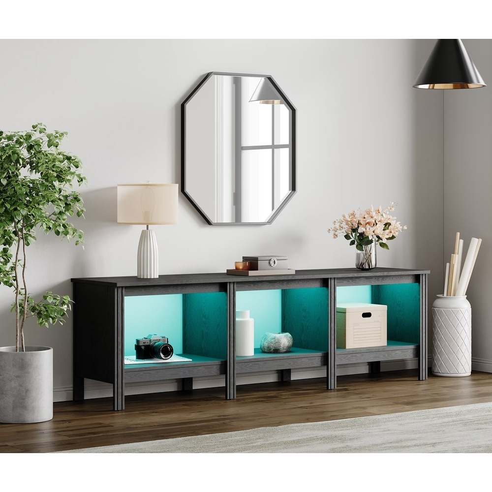 TV Stand for 65 75 Inch TV Console Table  Classic Entertainment Center