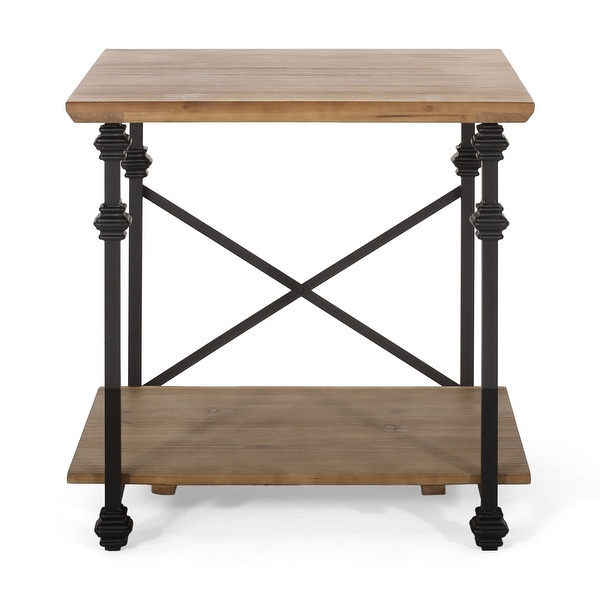 Morell Modern Industrial End Table by Christopher Knight Home - 23.60