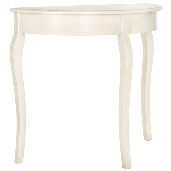 SAFAVIEH Sema White Washed Console - 33.9