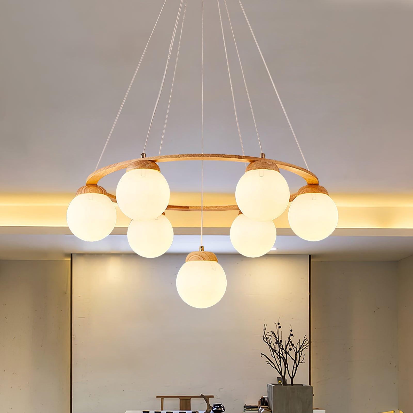 Miira Wood Chandelier