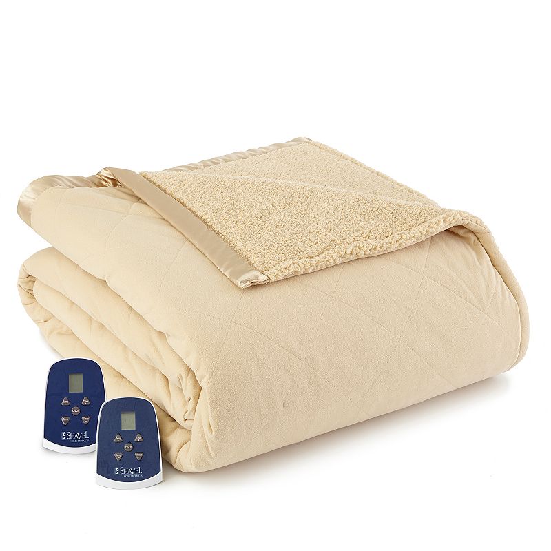 Micro Flannel? to Sherpa Heated Blanket