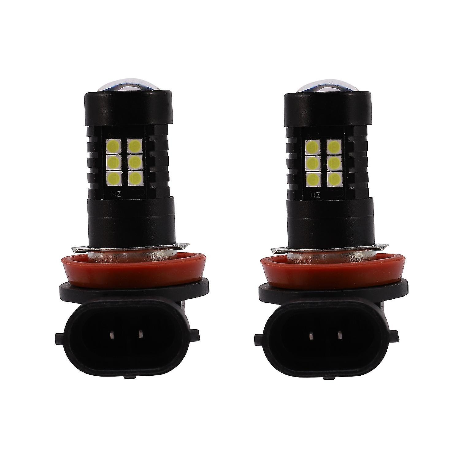 2x Canbus H8 3030 21smd Led Drl Daytime Running Fog Light Bulbs For Superb