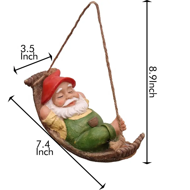 EAGLEGIFTS hot sale online custom solar lamp garden gnome resin statue