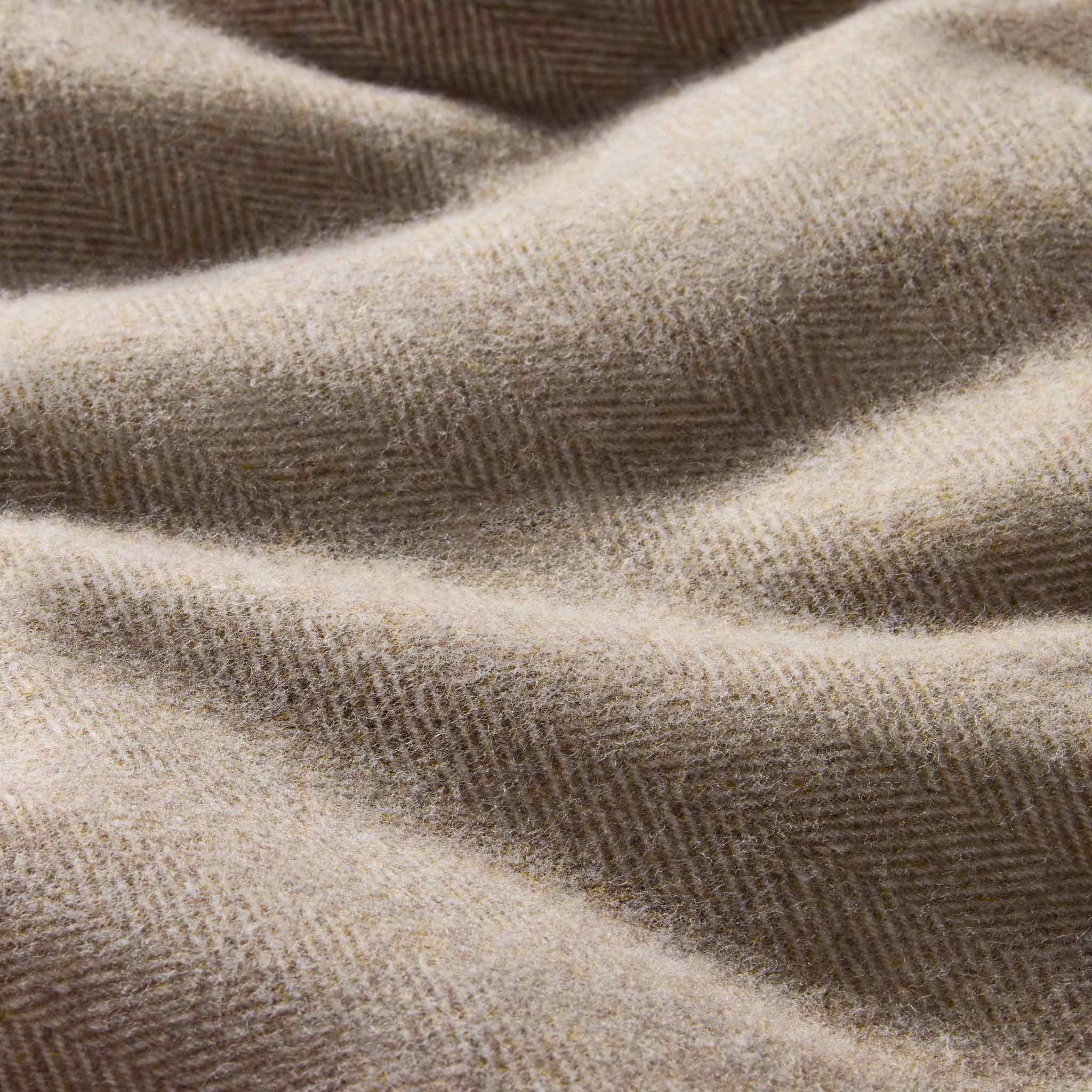 Herringbone Wool Throw Blanket