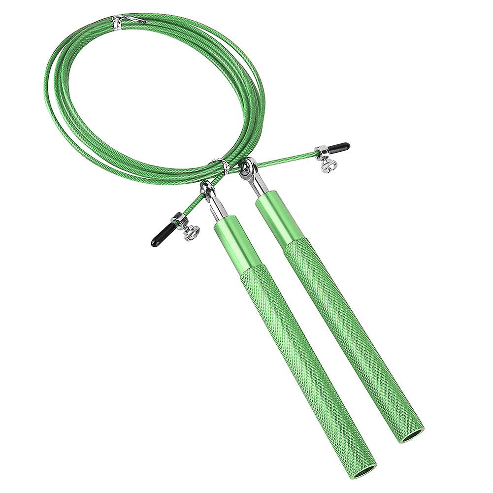 Aluminium Alloy Handle Speed Jump Skipping Rope Sports Training Equipment(green)