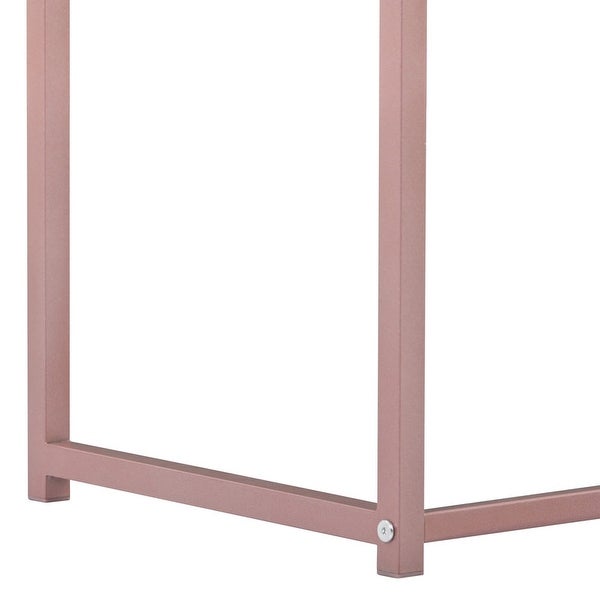 MDF Top Console Table with Metal Frame for Entryway， Hallway