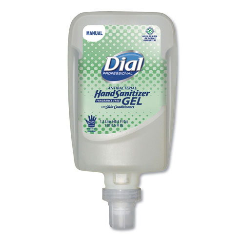 Dial Professional Dial Gel Hand Sanitizer | 0.31 gal， Bottle， Unscented， 3