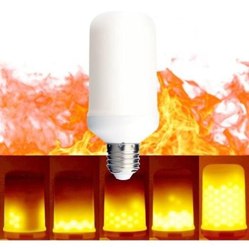 Led Flame Effect Fire Light Bulbs3 Modes Warm White