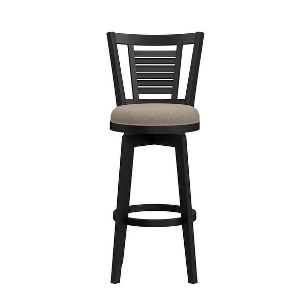 Hillsdale Furniture Foxmoor Wood Swivel Stool， Black