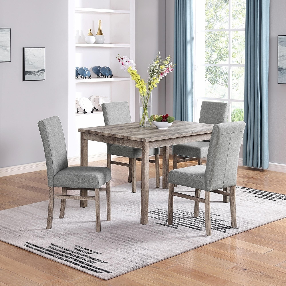 Modern Rectangular Dining Table with Chairs for Kitchens and Dining Room